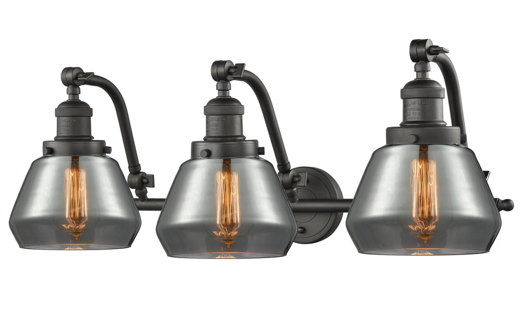 Innovations Franklin Restoration 515-3W-OB-G173-LED Bath Vanity Light 28 in. wide - Oil Rubbed Bronze