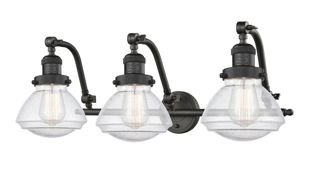 Innovations Franklin Restoration 515-3W-OB-G324-LED Bath Vanity Light 29 in. wide - Oil Rubbed Bronze