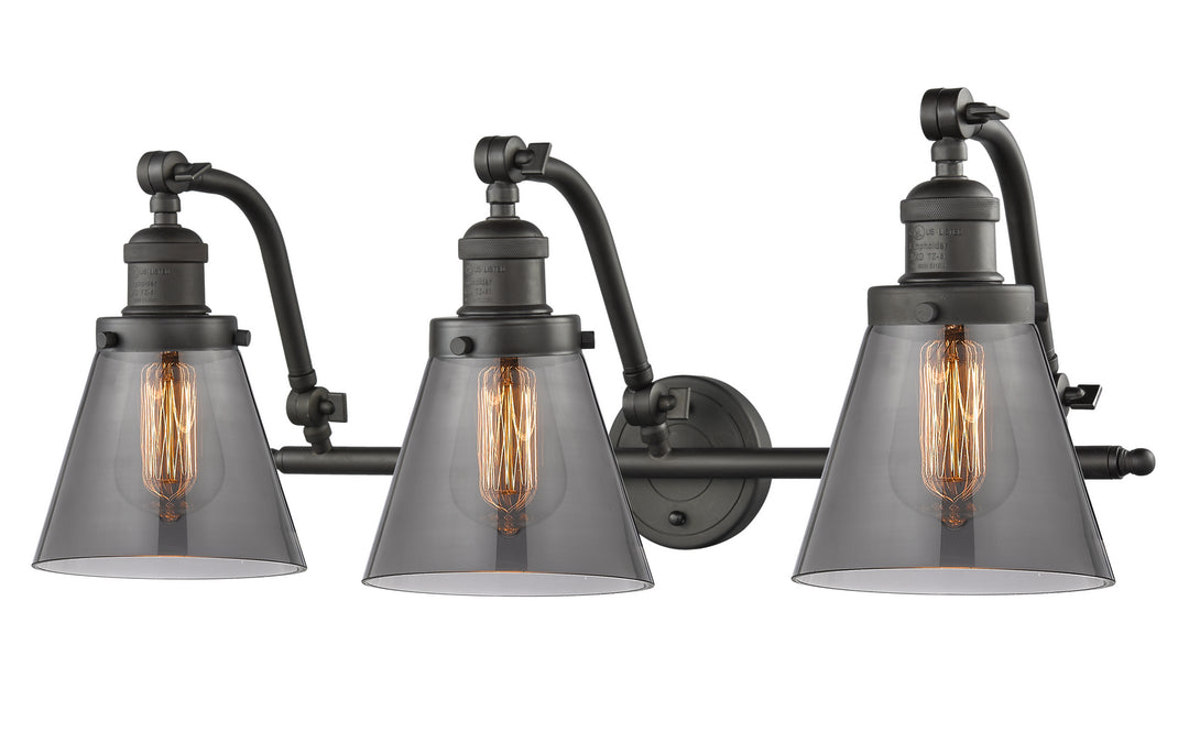 Innovations Franklin Restoration 515-3W-OB-G63-LED Bath Vanity Light 28 in. wide - Oil Rubbed Bronze