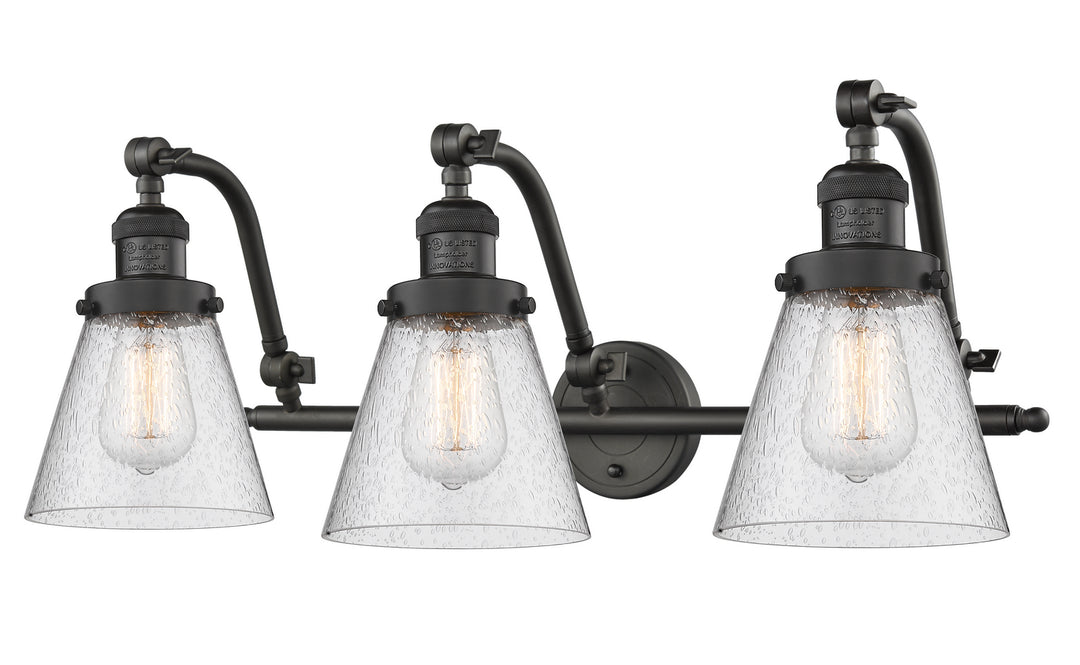 Innovations Franklin Restoration 515-3W-OB-G64-LED Bath Vanity Light 28 in. wide - Oil Rubbed Bronze