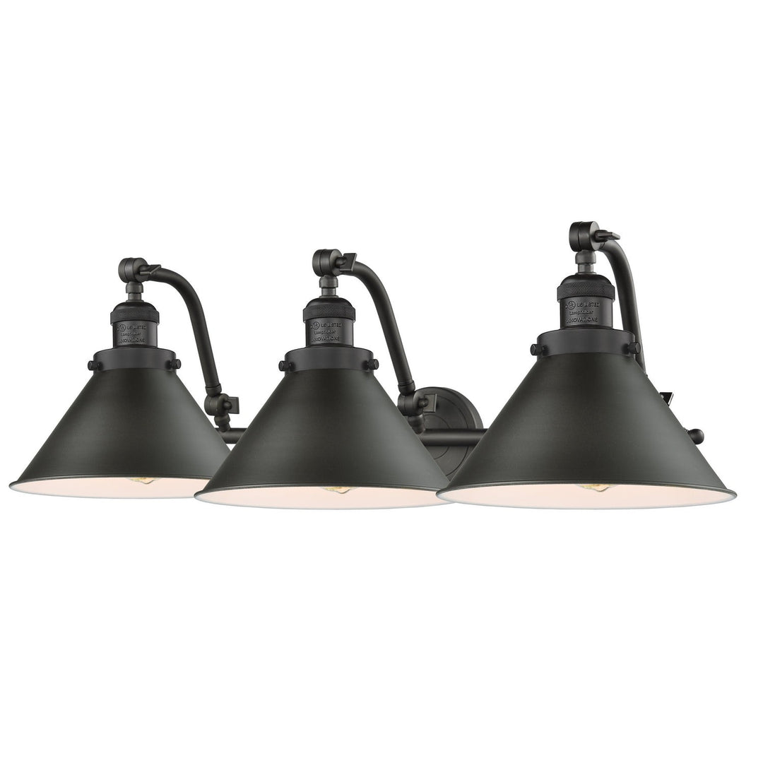 Innovations Franklin Restoration 515-3W-OB-M10-OB Bath Vanity Light 28 in. wide - Oil Rubbed Bronze