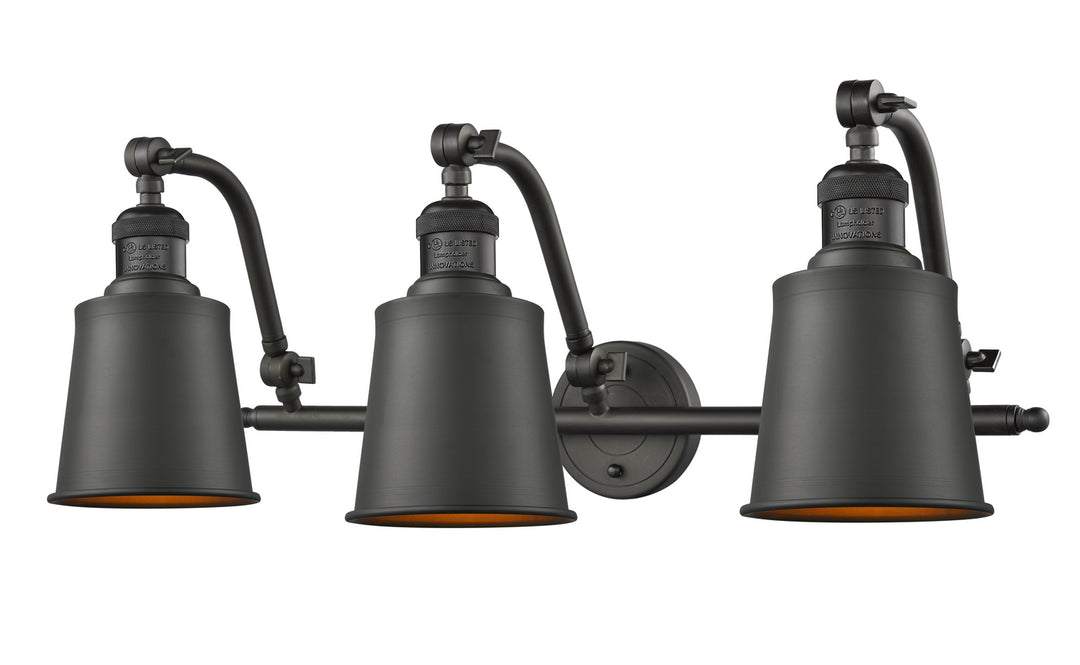 Innovations Franklin Restoration 515-3W-OB-M9-OB-LED Bath Vanity Light 28 in. wide - Oil Rubbed Bronze