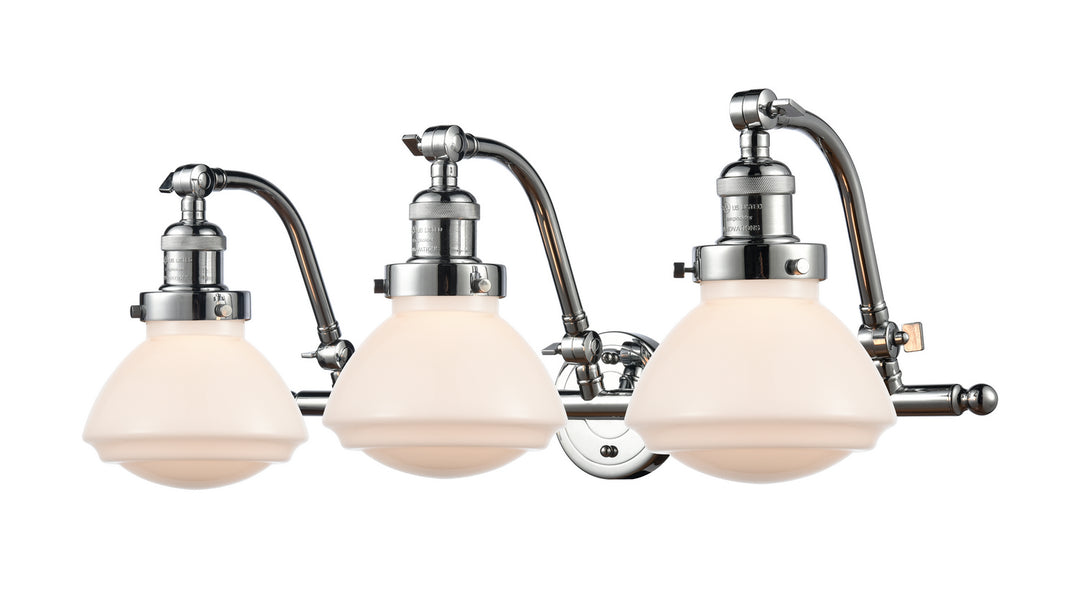 Innovations Franklin Restoration 515-3W-PC-G321 Bath Vanity Light 29 in. wide - Polished Chrome