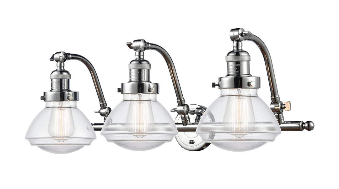 Innovations Franklin Restoration 515-3W-PC-G322-LED Bath Vanity Light 29 in. wide - Polished Chrome
