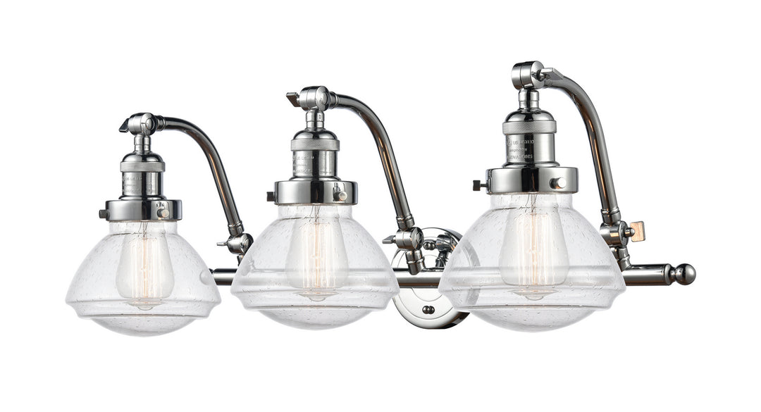 Innovations Franklin Restoration 515-3W-PC-G324-LED Bath Vanity Light 29 in. wide - Polished Chrome