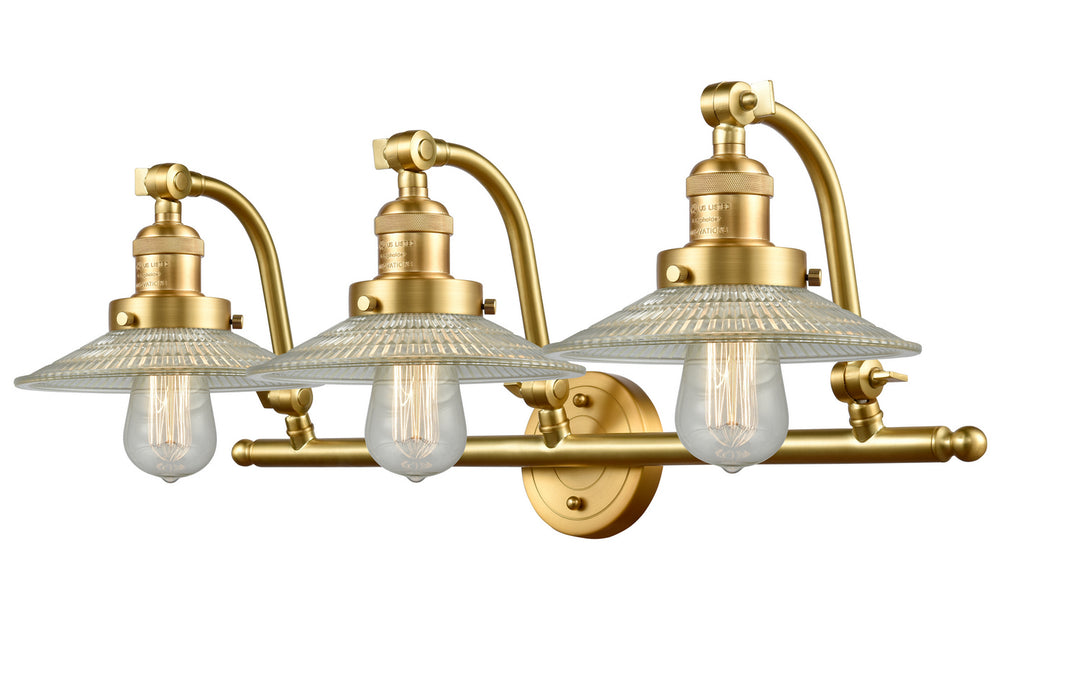 Innovations Franklin Restoration 515-3W-SG-G2 Bath Vanity Light 28 in. wide - Satin Gold