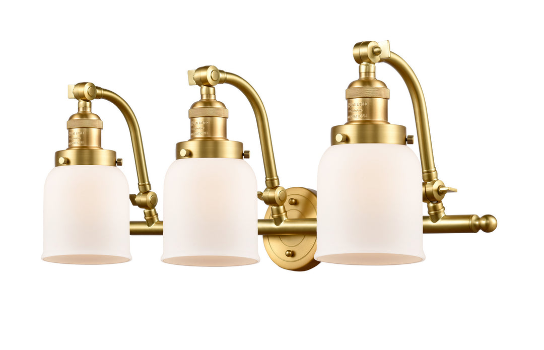 Innovations Franklin Restoration 515-3W-SG-G51-LED Bath Vanity Light 28 in. wide - Satin Gold