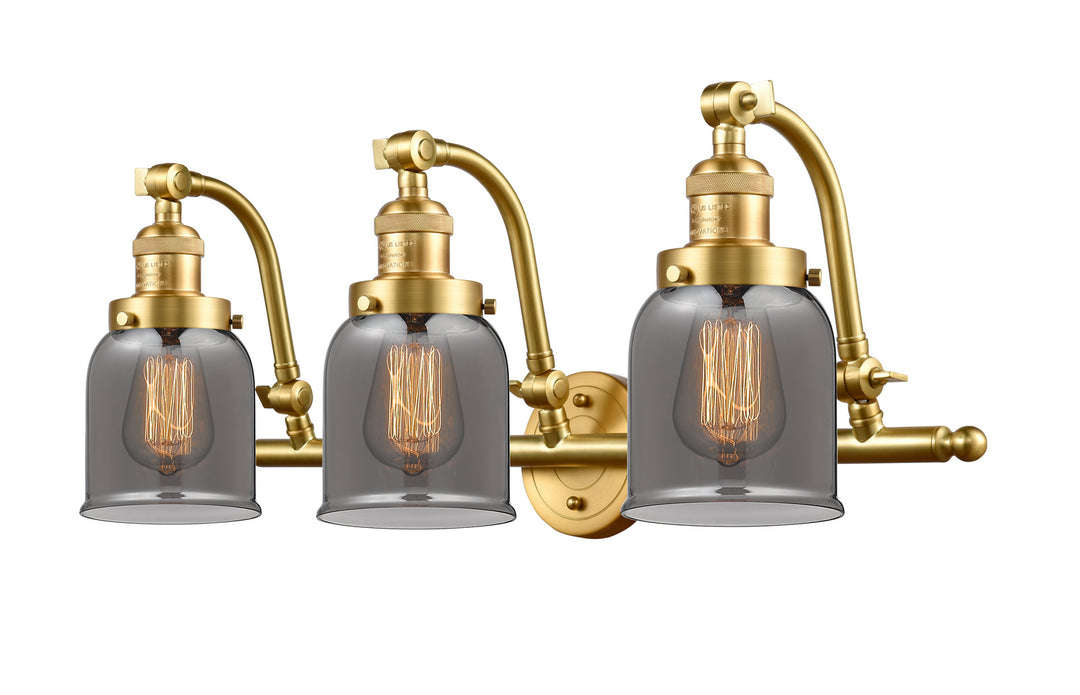 Innovations Franklin Restoration 515-3W-SG-G53 Bath Vanity Light 28 in. wide - Satin Gold