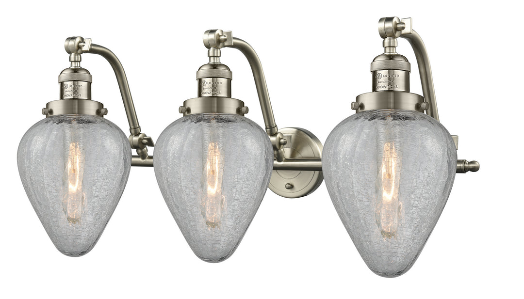 Innovations Franklin Restoration 515-3W-SN-G165-LED Bath Vanity Light 28 in. wide - Brushed Satin Nickel