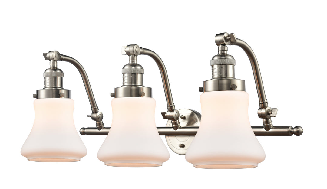 Innovations Franklin Restoration 515-3W-SN-G191-LED Bath Vanity Light 28 in. wide - Brushed Satin Nickel