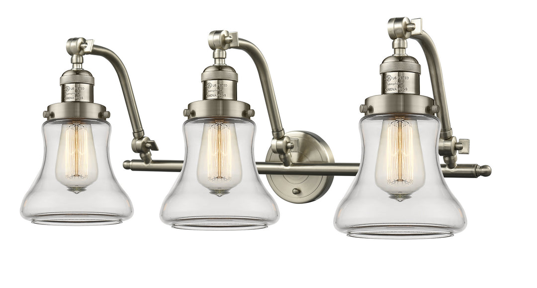 Innovations Franklin Restoration 515-3W-SN-G192-LED Bath Vanity Light 28 in. wide - Brushed Satin Nickel