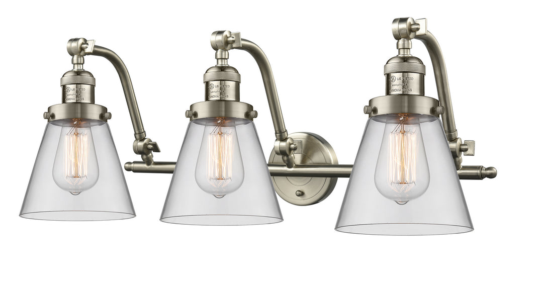 Innovations Franklin Restoration 515-3W-SN-G62-LED Bath Vanity Light 28 in. wide - Brushed Satin Nickel