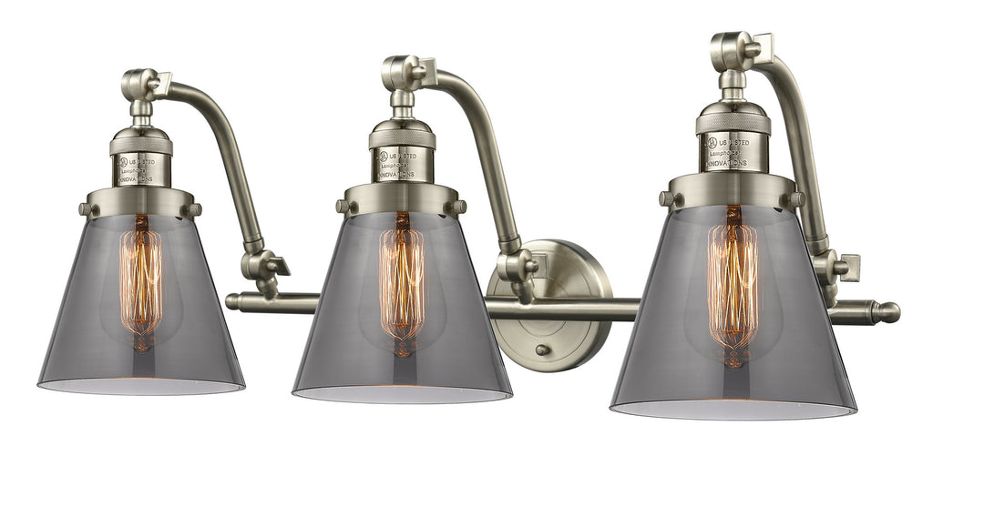 Innovations Franklin Restoration 515-3W-SN-G63-LED Bath Vanity Light 28 in. wide - Brushed Satin Nickel