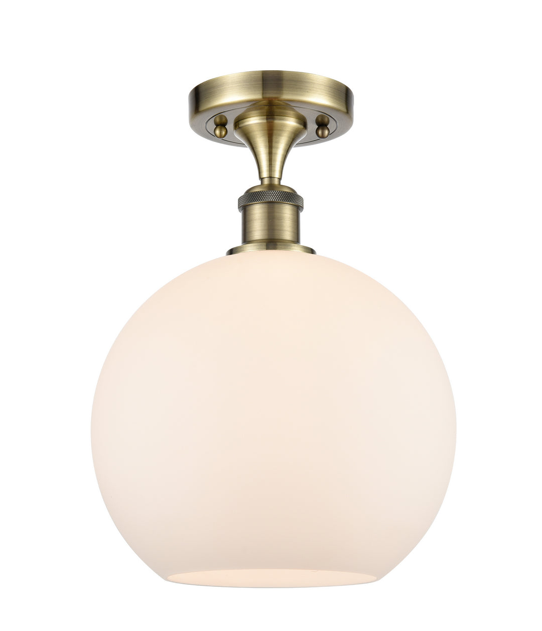 Innovations Ballston 516-1C-AB-G121-10-LED Ceiling Light - Antique Brass
