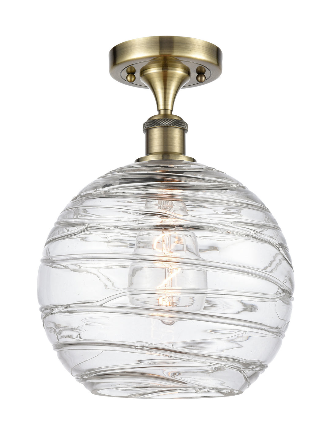 Innovations Ballston 516-1C-AB-G1213-10 Ceiling Light - Antique Brass