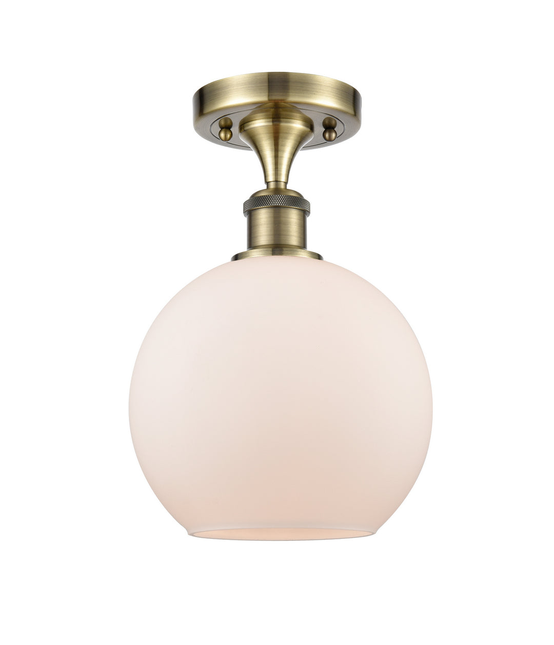 Innovations Ballston 516-1C-AB-G121-8-LED Ceiling Light - Antique Brass