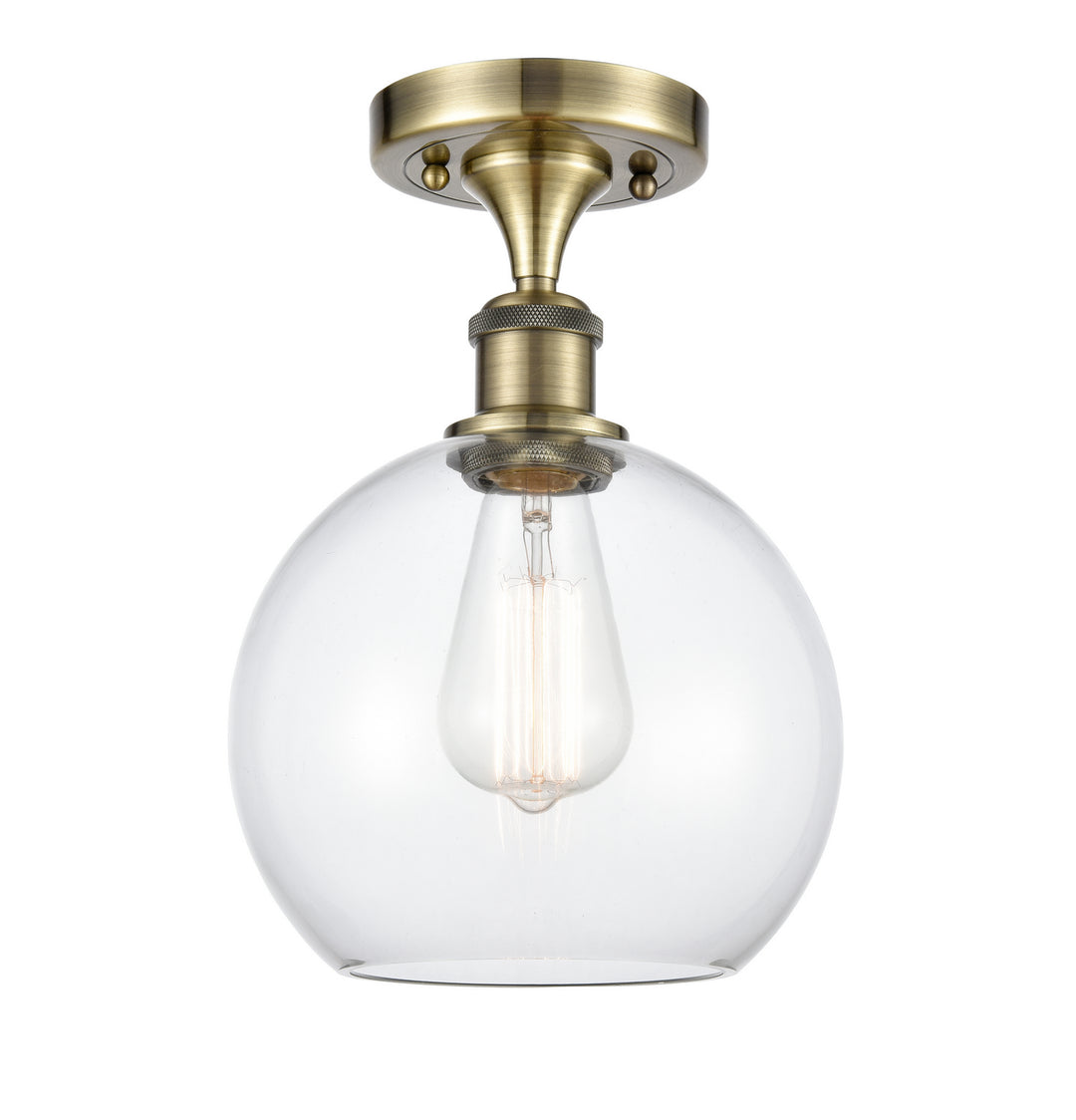 Innovations Ballston 516-1C-AB-G122-8 Ceiling Light - Antique Brass