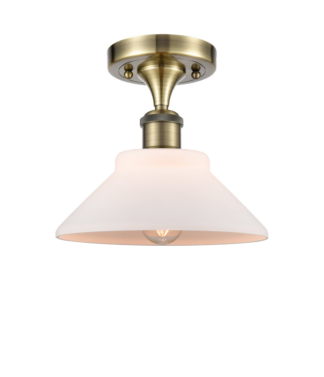 Innovations Ballston 516-1C-AB-G131-LED Ceiling Light - Antique Brass