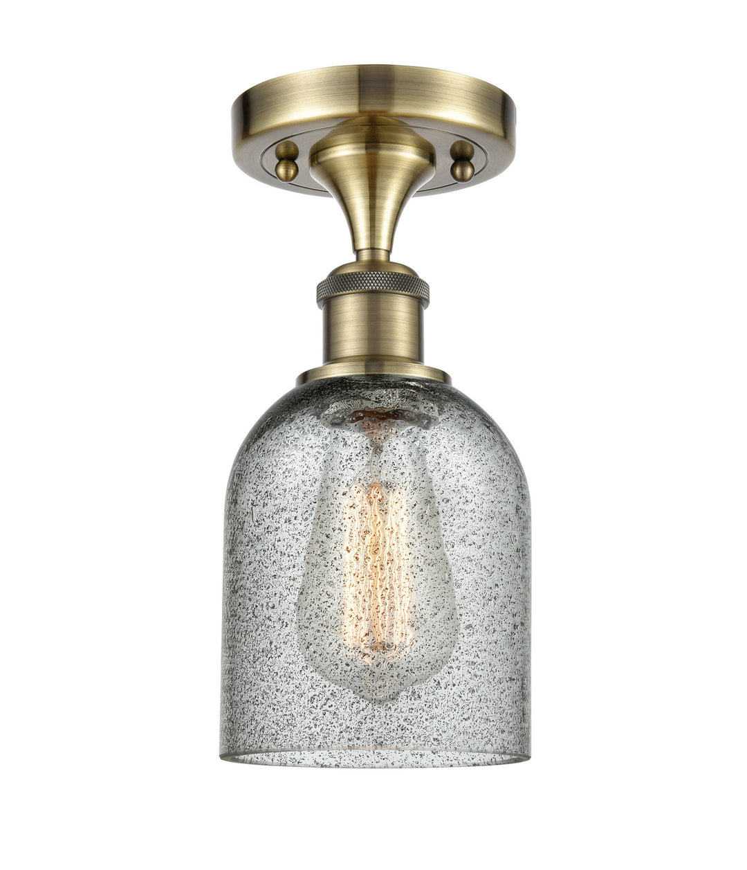 Innovations Ballston 516-1C-AB-G257 Ceiling Light - Antique Brass