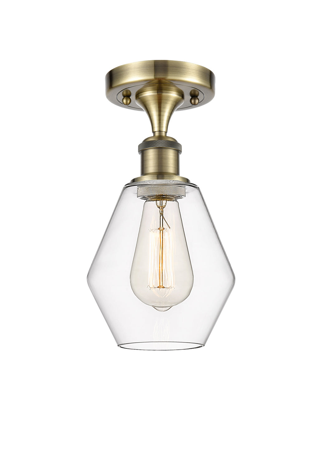 Innovations Ballston 516-1C-AB-G652-6 Ceiling Light - Antique Brass