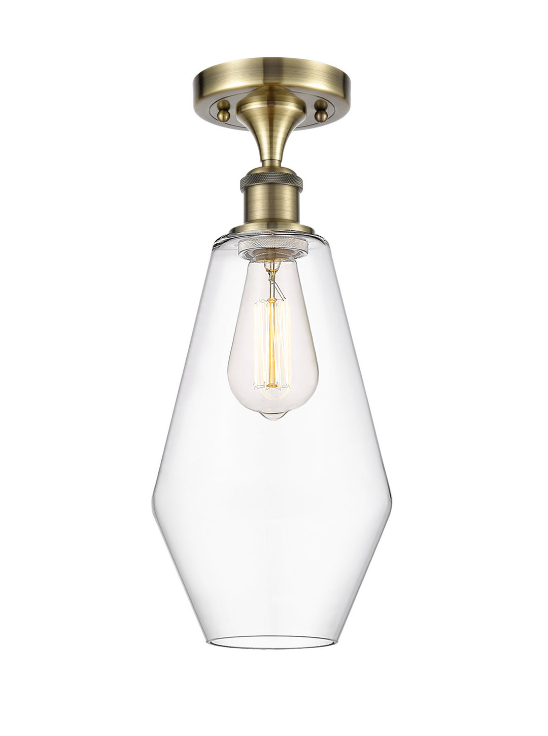 Innovations Ballston 516-1C-AB-G652-7-LED Ceiling Light - Antique Brass