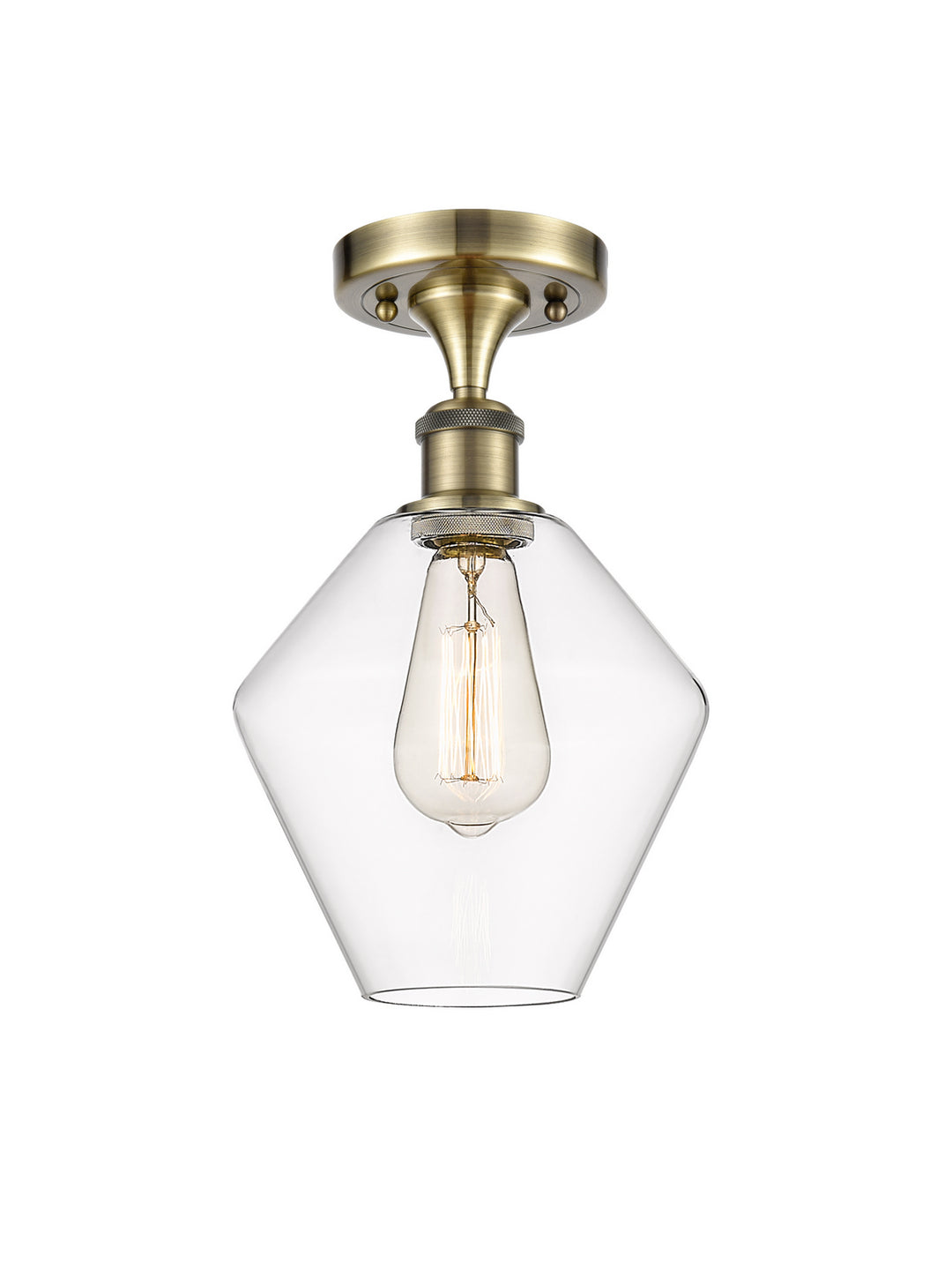Innovations Ballston 516-1C-AB-G652-8-LED Ceiling Light - Antique Brass