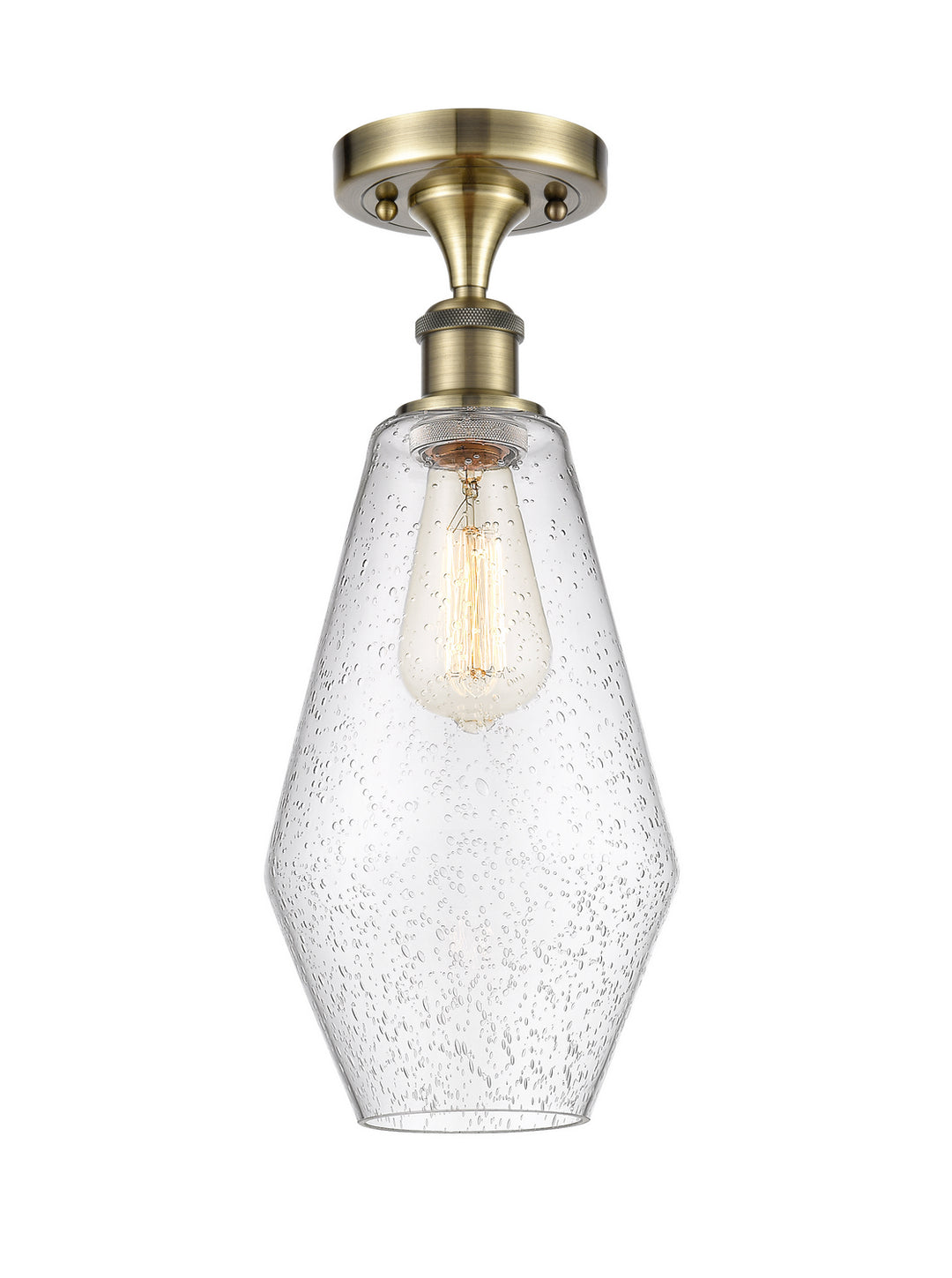 Innovations Ballston 516-1C-AB-G654-7-LED Ceiling Light - Antique Brass