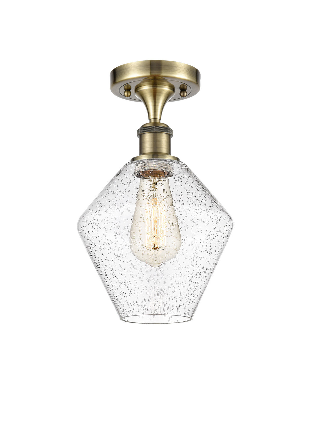 Innovations Ballston 516-1C-AB-G654-8-LED Ceiling Light - Antique Brass