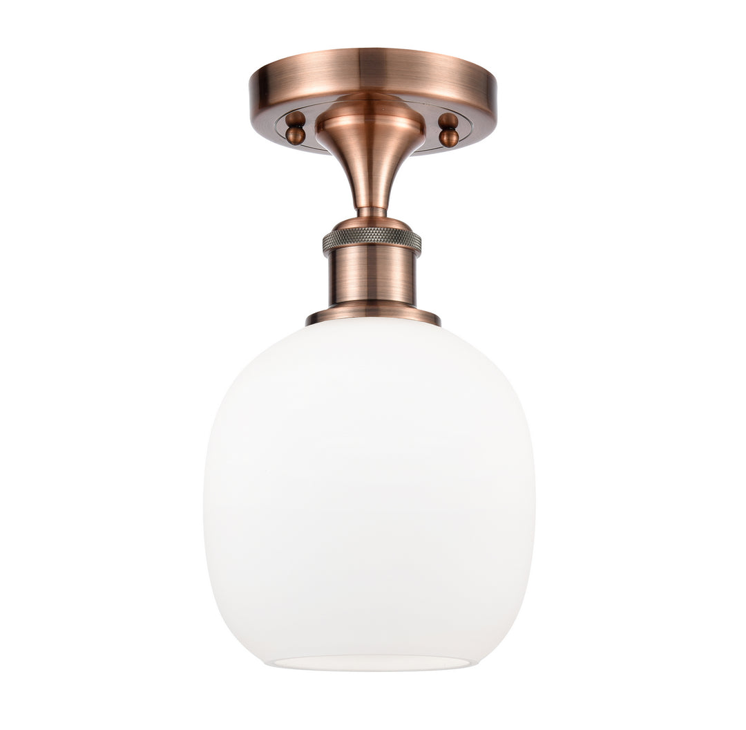 Innovations Ballston 516-1C-AC-G101-LED Ceiling Light - Antique Copper