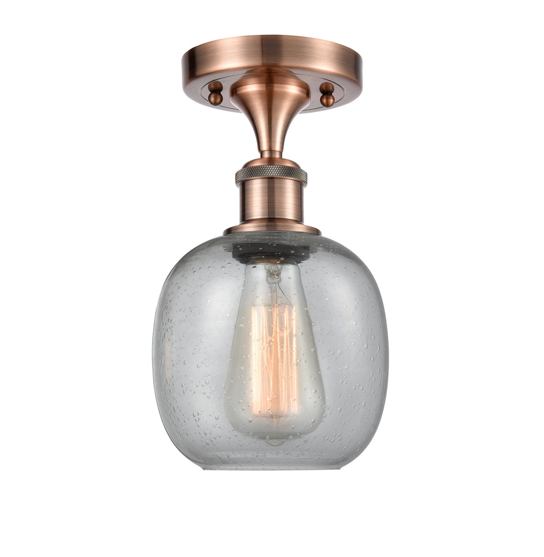 Innovations Ballston 516-1C-AC-G104-LED Ceiling Light - Antique Copper