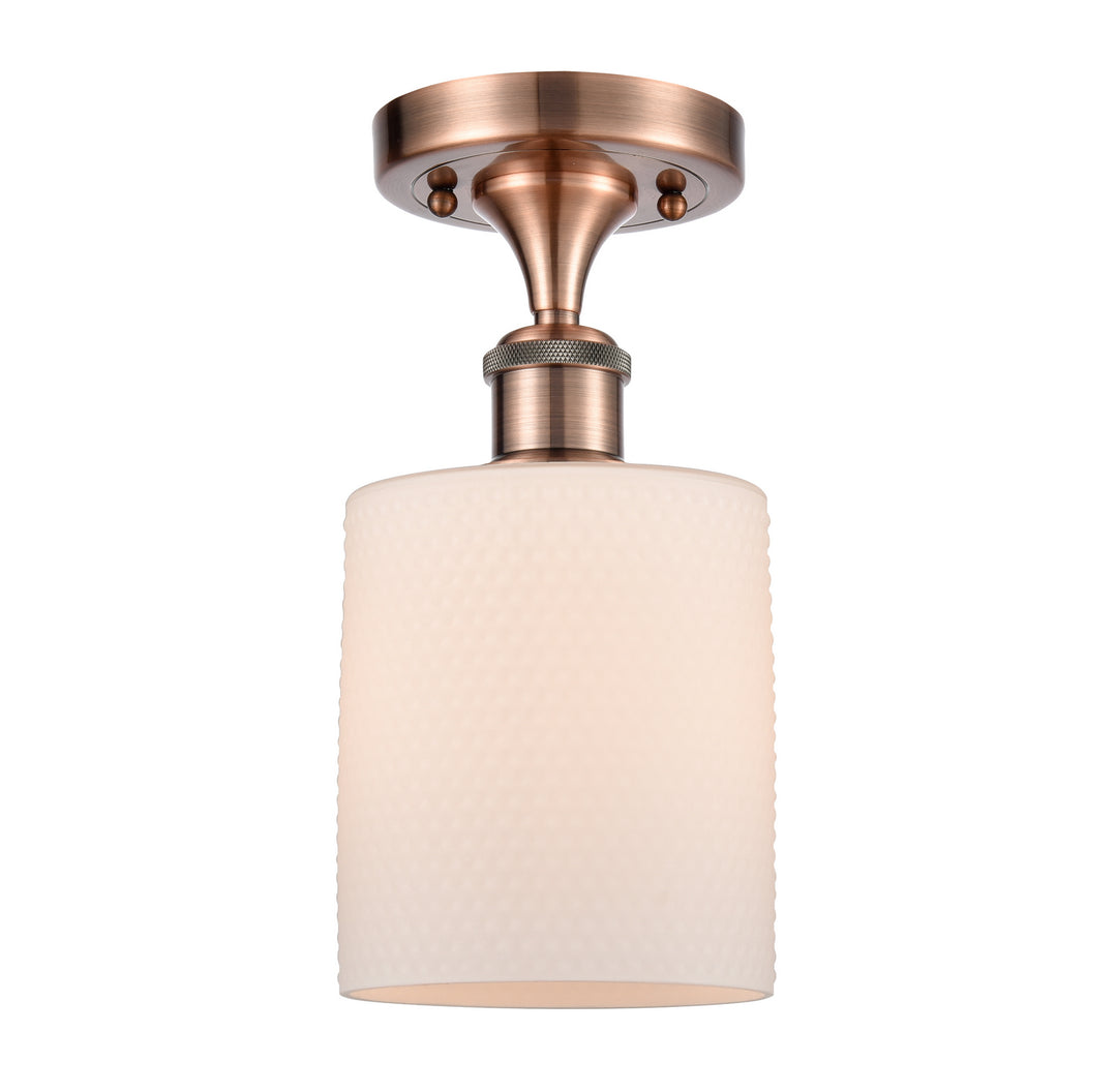 Innovations Ballston 516-1C-AC-G111-LED Ceiling Light - Antique Copper