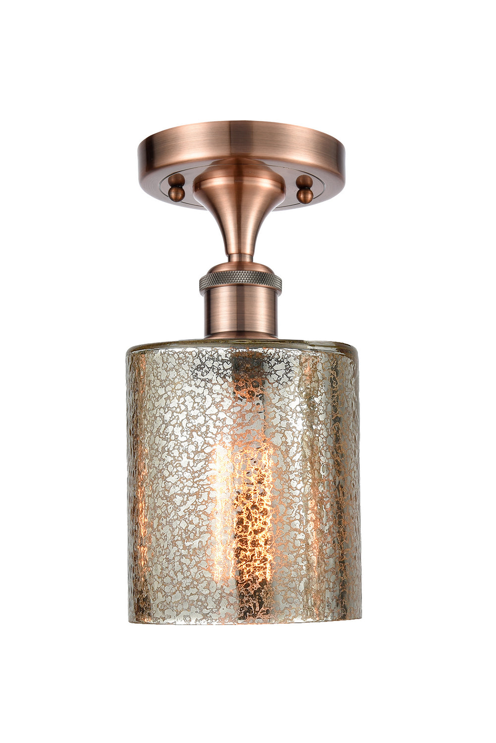 Innovations Ballston 516-1C-AC-G116-LED Ceiling Light - Antique Copper