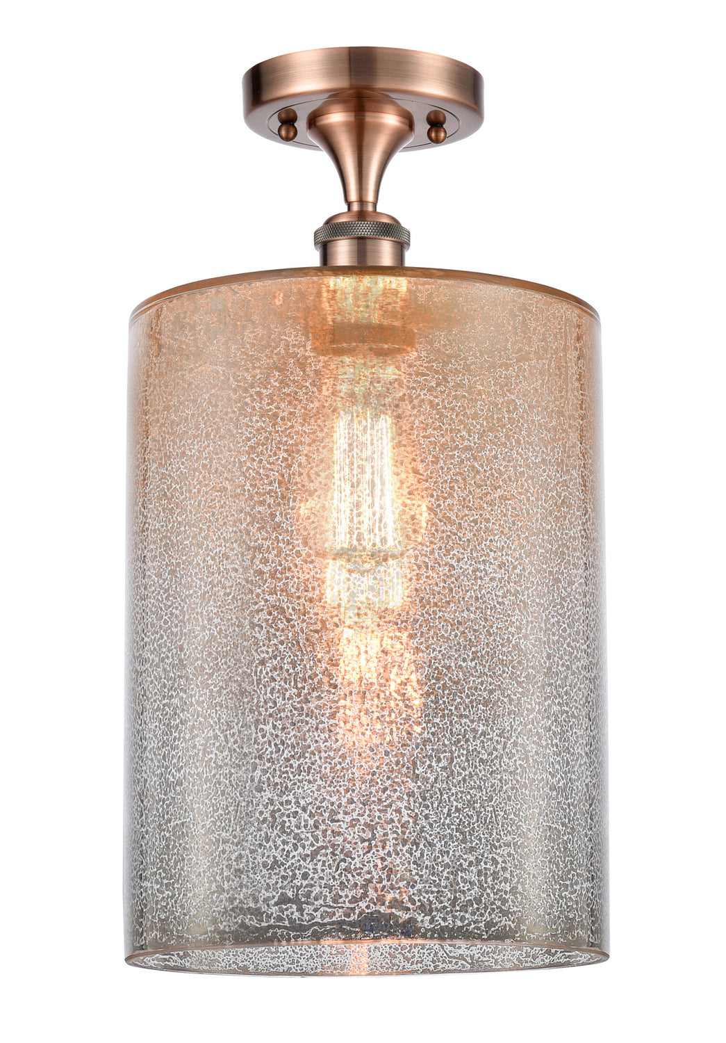 Innovations Ballston 516-1C-AC-G116-L-LED Ceiling Light - Antique Copper