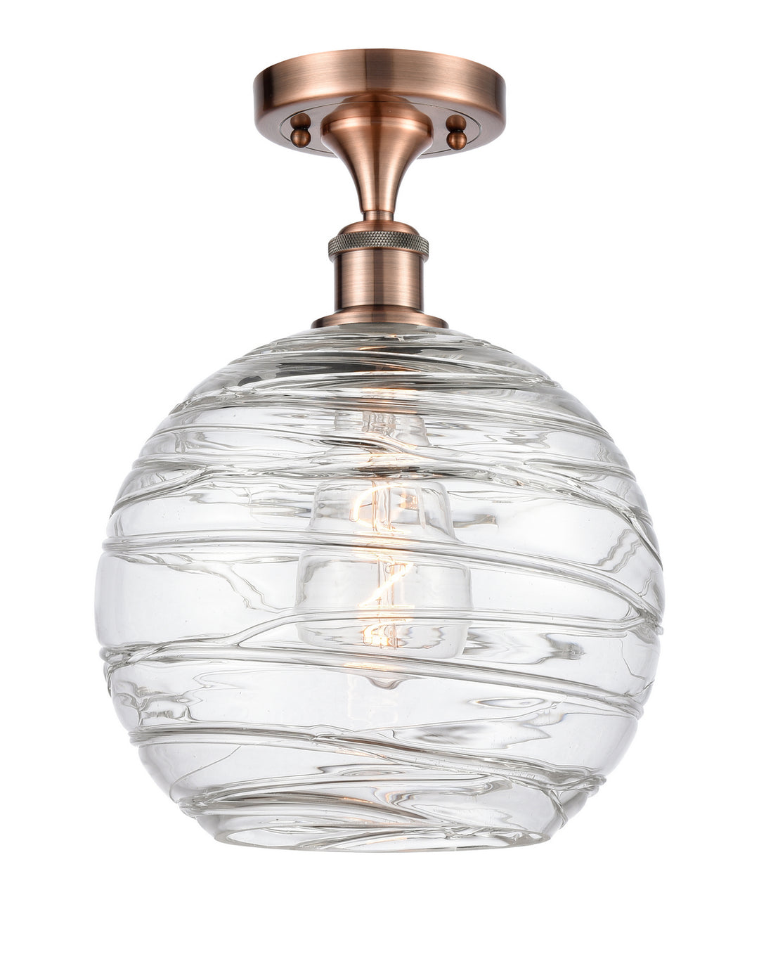 Innovations Ballston 516-1C-AC-G1213-10 Ceiling Light - Antique Copper