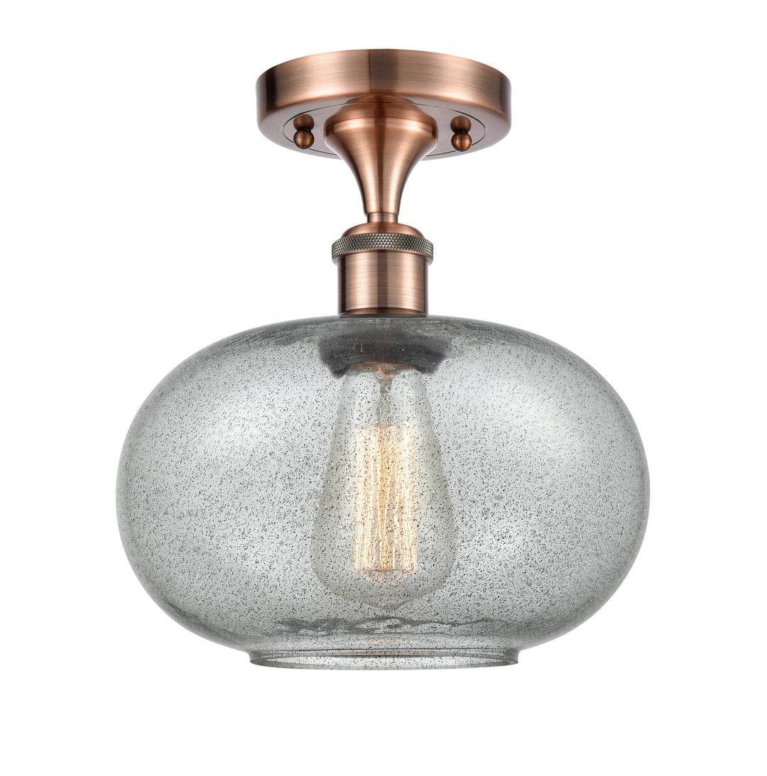 Innovations Ballston 516-1C-AC-G247-LED Ceiling Light - Antique Copper