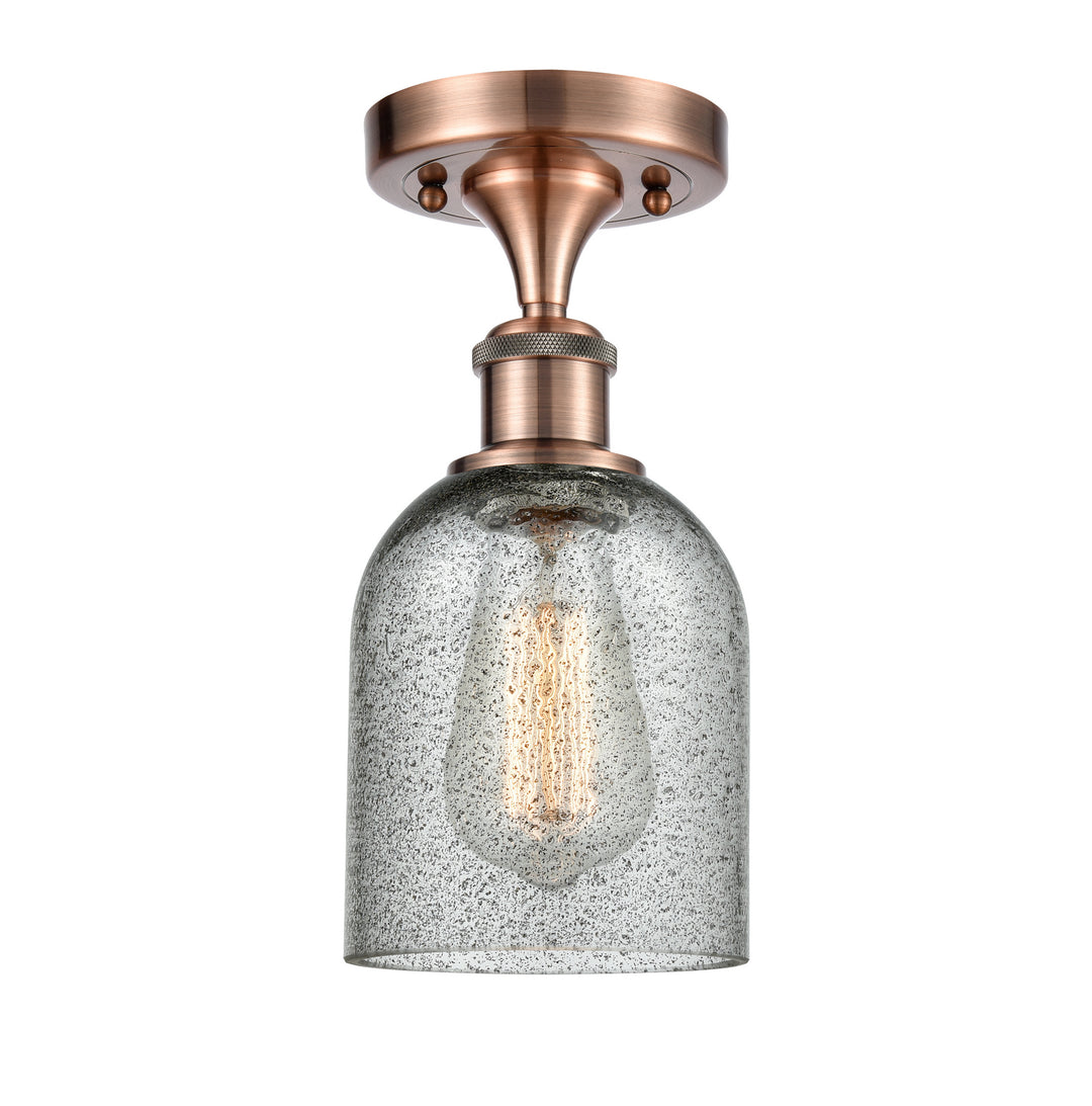 Innovations Ballston 516-1C-AC-G257-LED Ceiling Light - Antique Copper