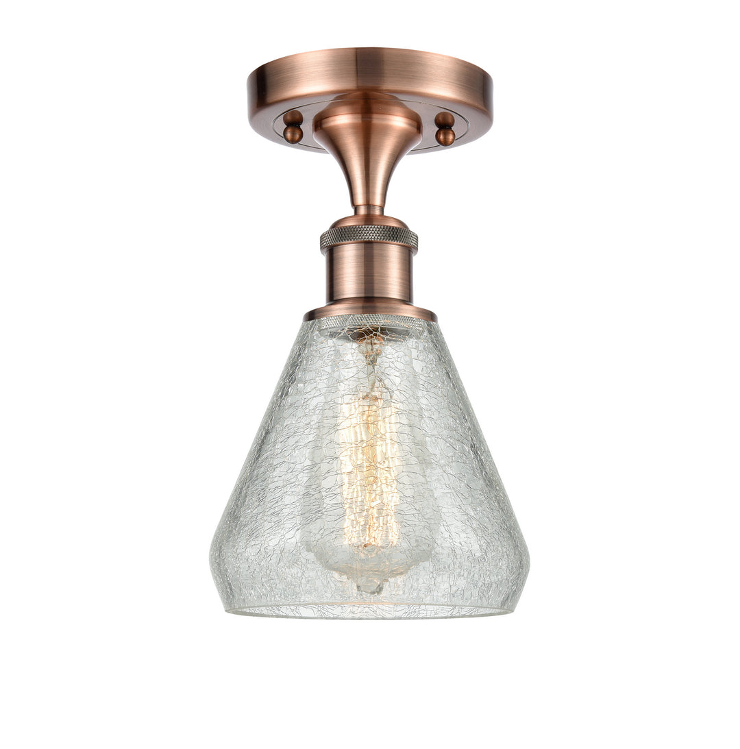Innovations Ballston 516-1C-AC-G275-LED Ceiling Light - Antique Copper