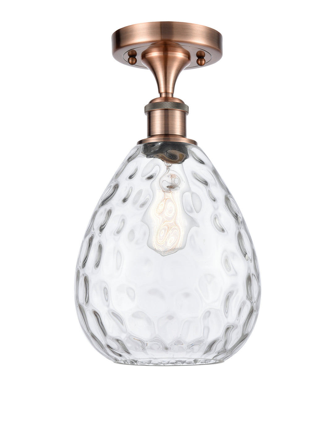 Innovations Ballston 516-1C-AC-G372-LED Ceiling Light - Antique Copper
