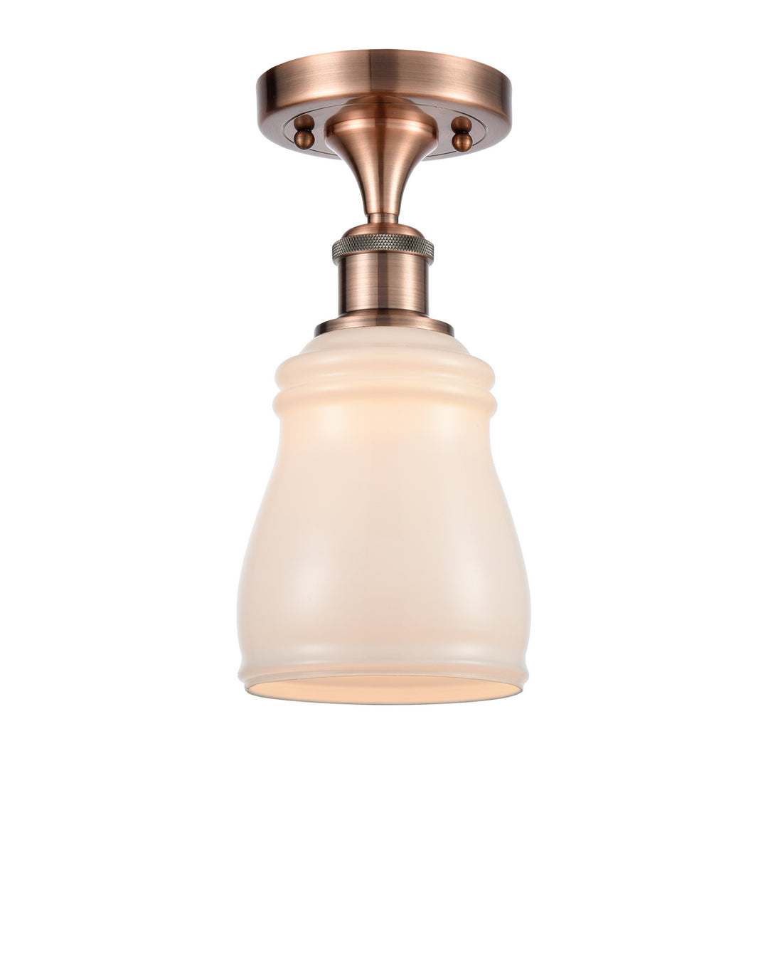 Innovations Ballston 516-1C-AC-G391-LED Ceiling Light - Antique Copper