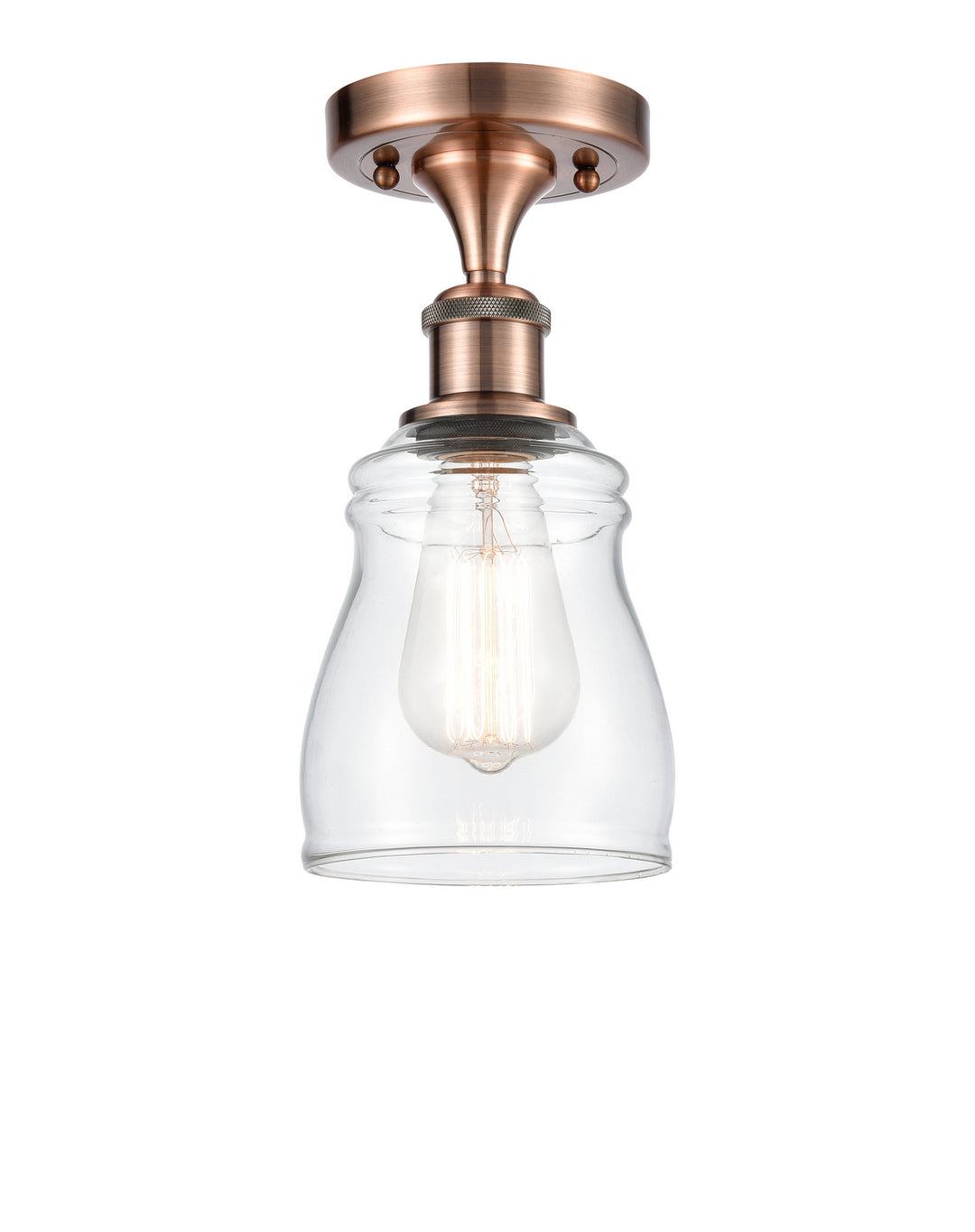 Innovations Ballston 516-1C-AC-G392-LED Ceiling Light - Antique Copper