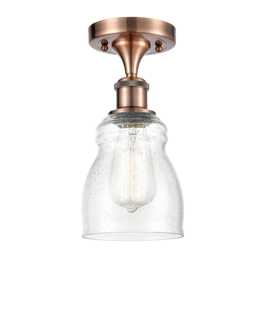 Innovations Ballston 516-1C-AC-G394-LED Ceiling Light - Antique Copper