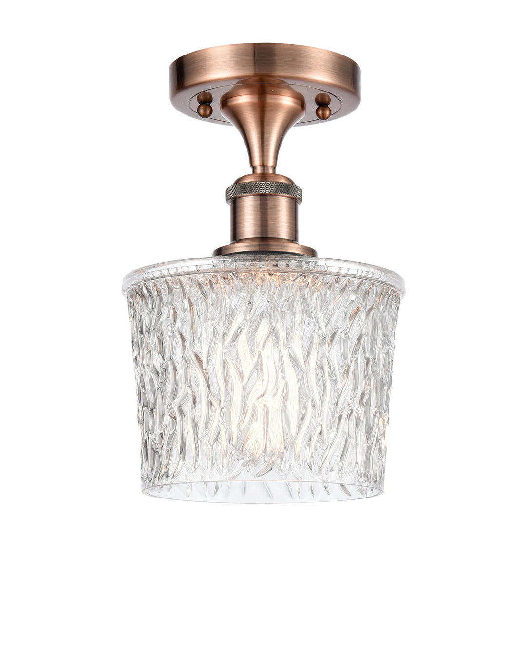 Innovations Ballston 516-1C-AC-G402-LED Ceiling Light - Antique Copper