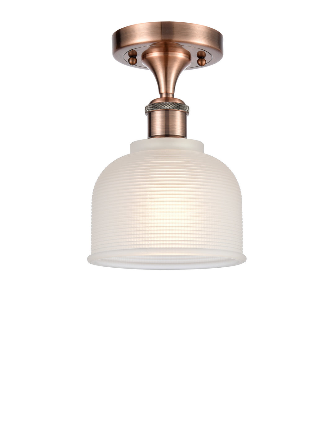 Innovations Ballston 516-1C-AC-G411-LED Ceiling Light - Antique Copper