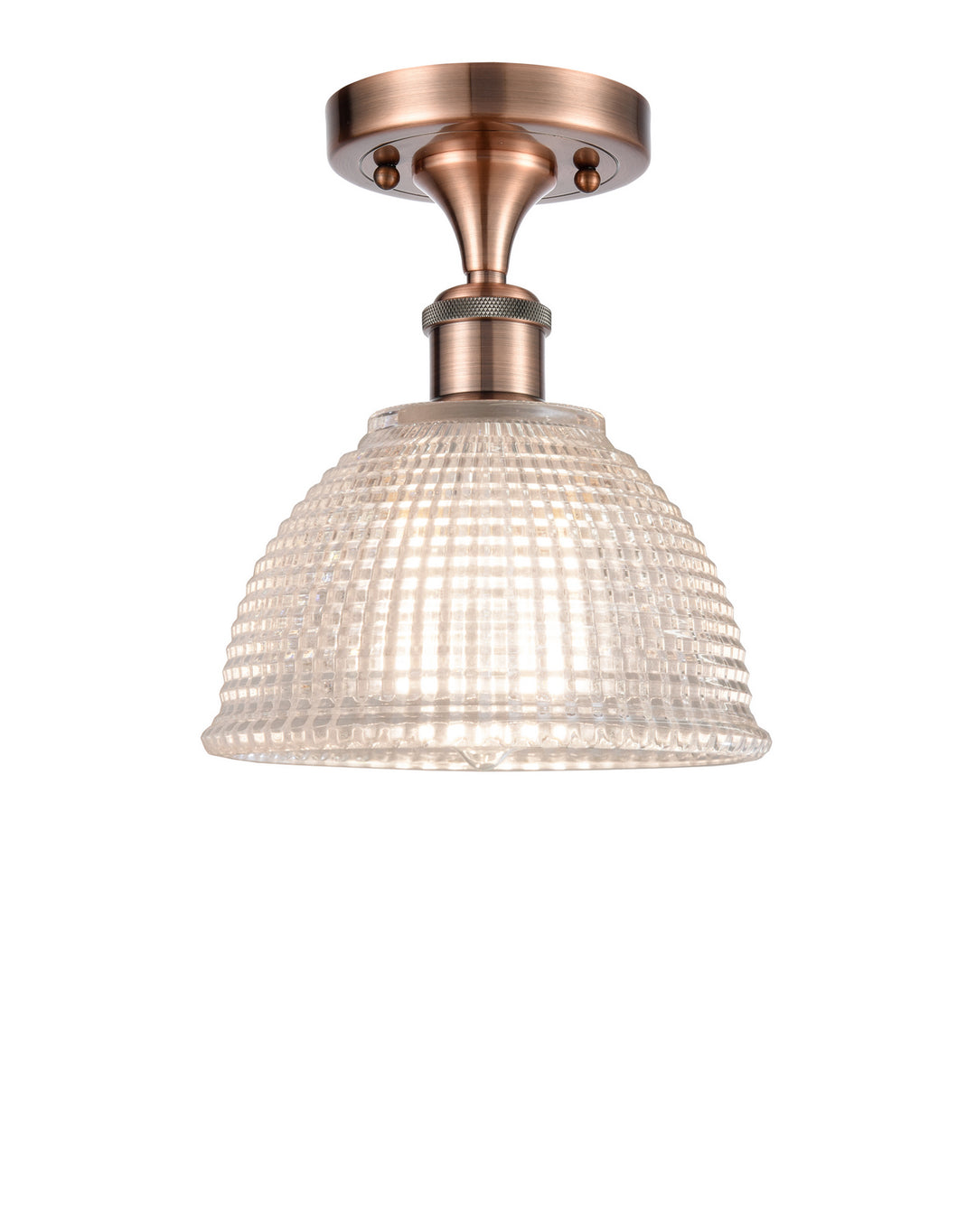 Innovations Ballston 516-1C-AC-G422-LED Ceiling Light - Antique Copper