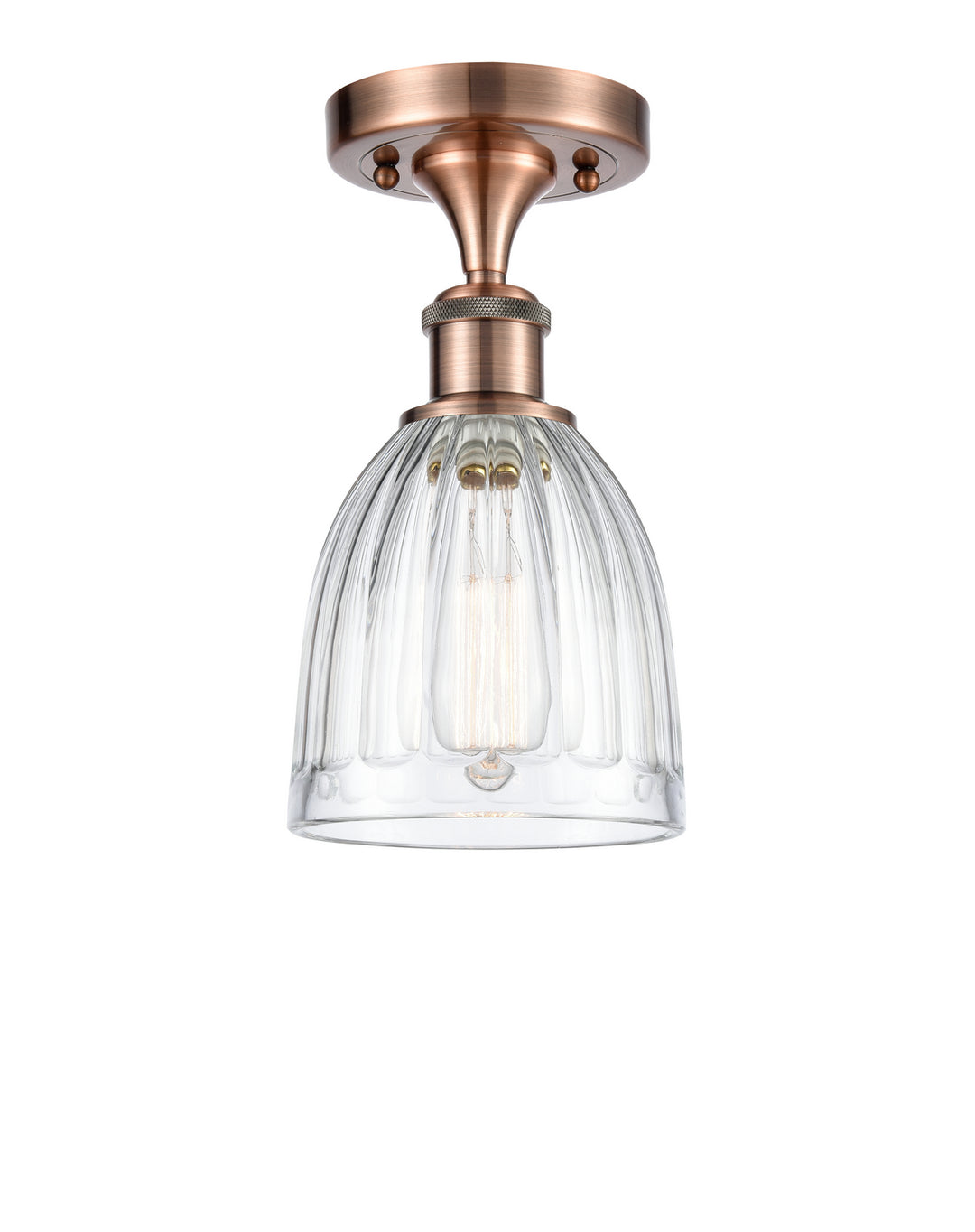 Innovations Ballston 516-1C-AC-G442-LED Ceiling Light - Antique Copper