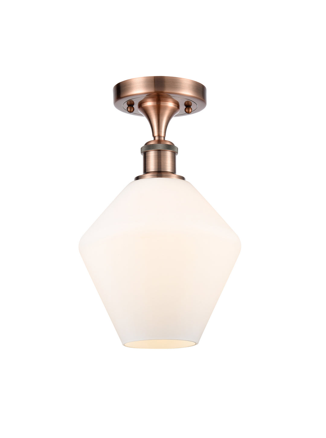 Innovations Ballston 516-1C-AC-G651-8 Ceiling Light - Antique Copper