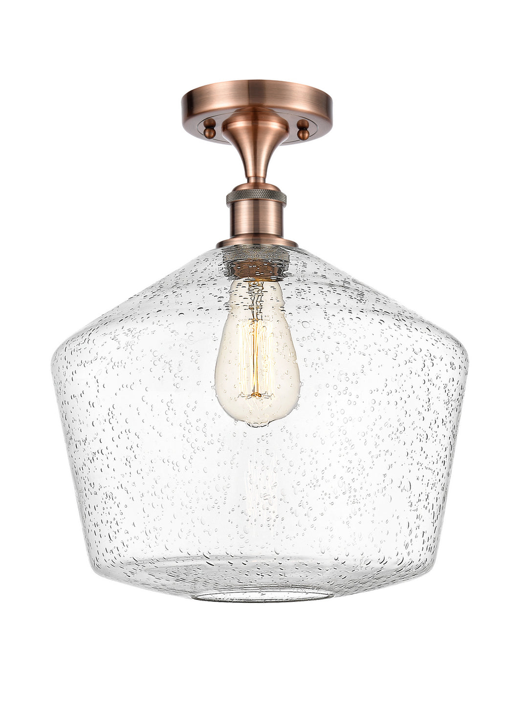 Innovations Ballston 516-1C-AC-G654-12-LED Ceiling Light - Antique Copper