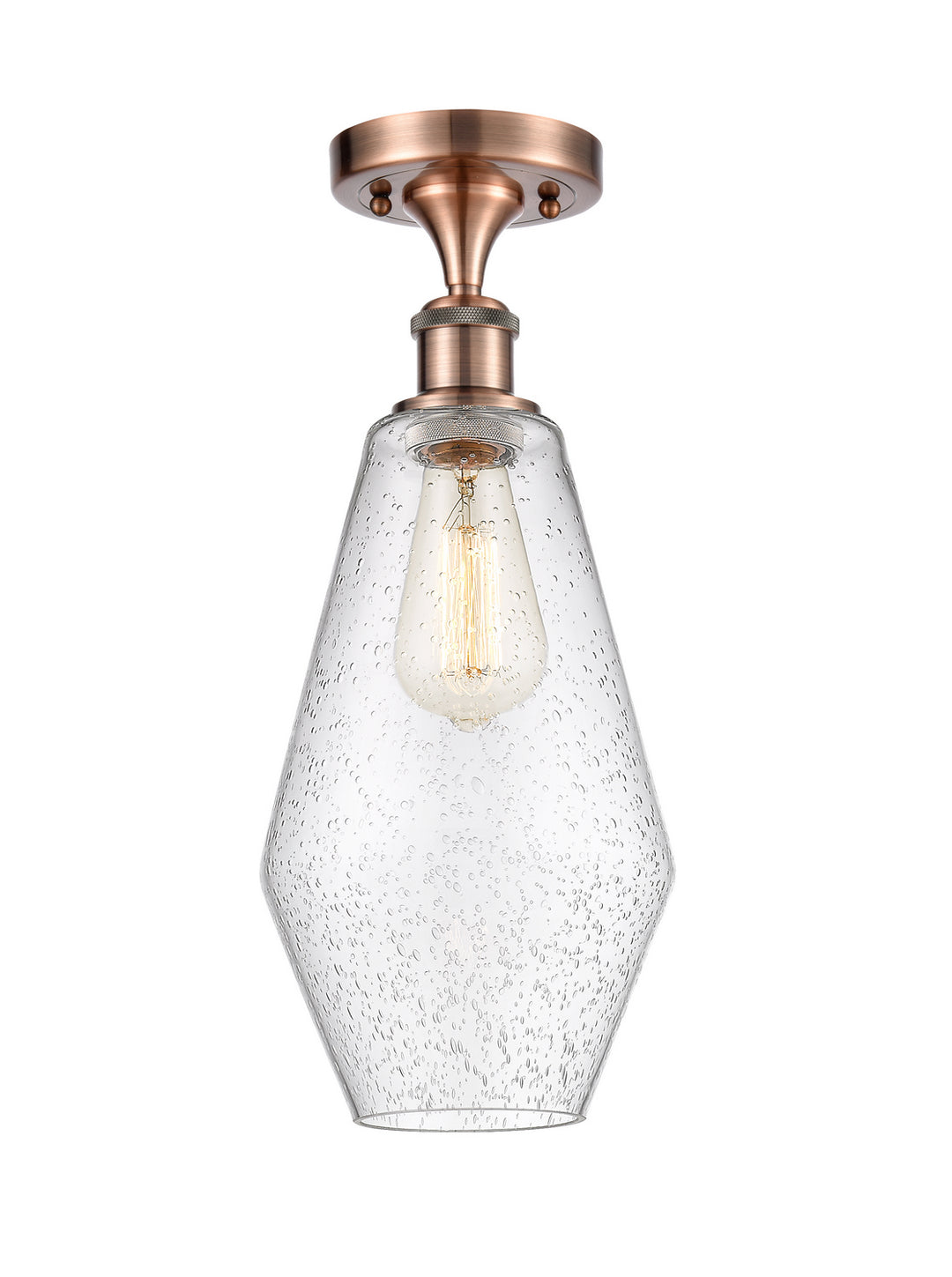 Innovations Ballston 516-1C-AC-G654-7 Ceiling Light - Antique Copper