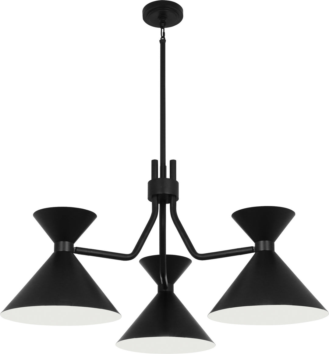 Robert Abbey Cinch 1254 Chandelier Light - Matte Black