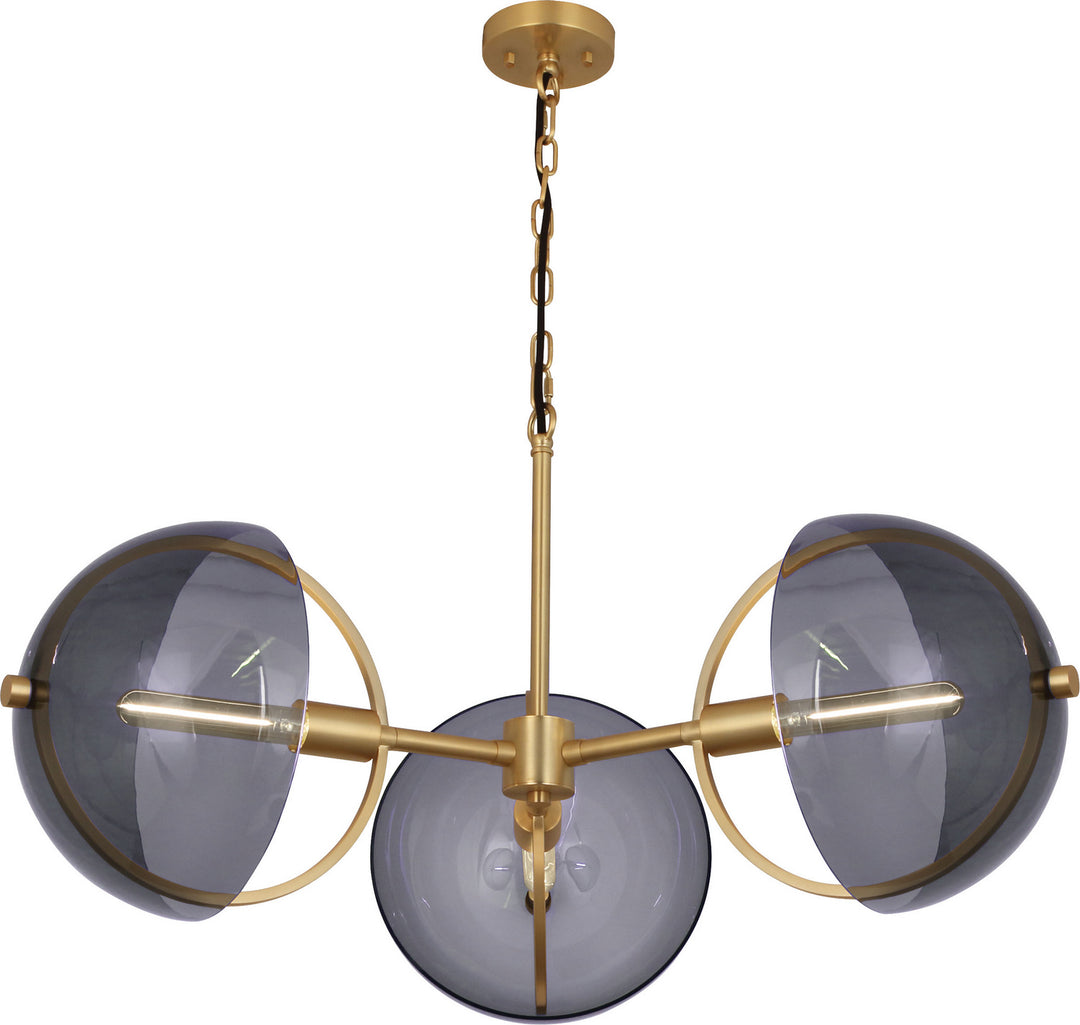 Robert Abbey Mavisten Edition Copernica 603 Chandelier Light - LACQUERED BURNISHED BRASS